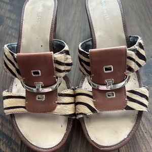 Nine West Animal Print Wedge - Excellent Condition